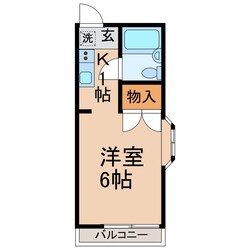 上星川駅 徒歩15分 2階の物件間取画像